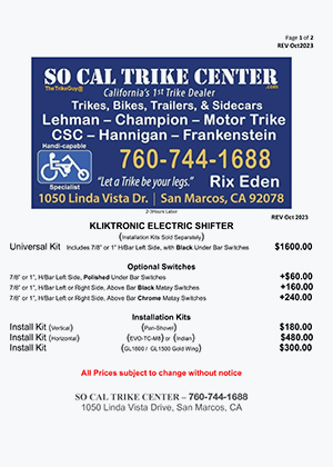 Kliktronic price list