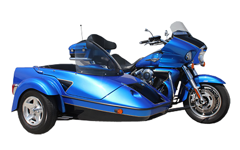 Hannigan Motorsports Classic Twin Sidecar for HD Touring
